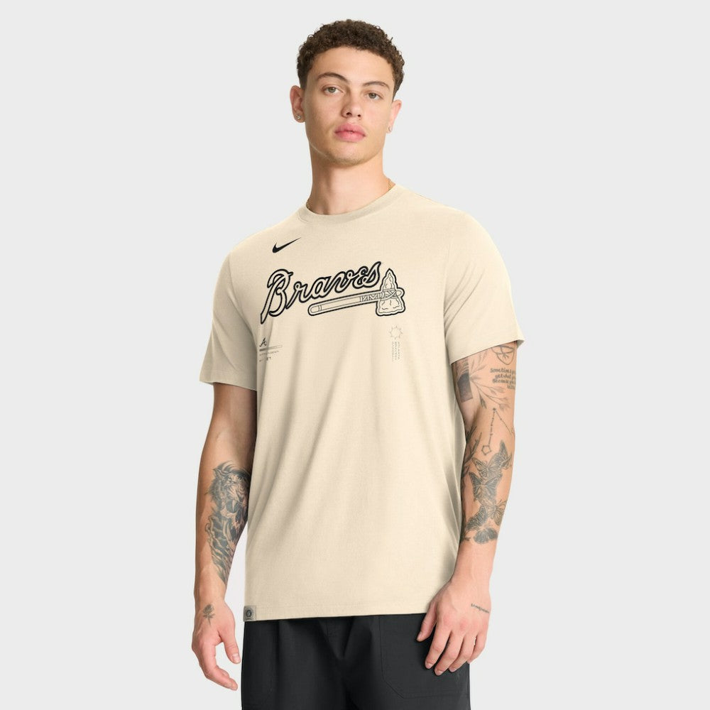 Atlanta Braves Nike Wordmark Tri-Blend T-Shirt | MLB Discount