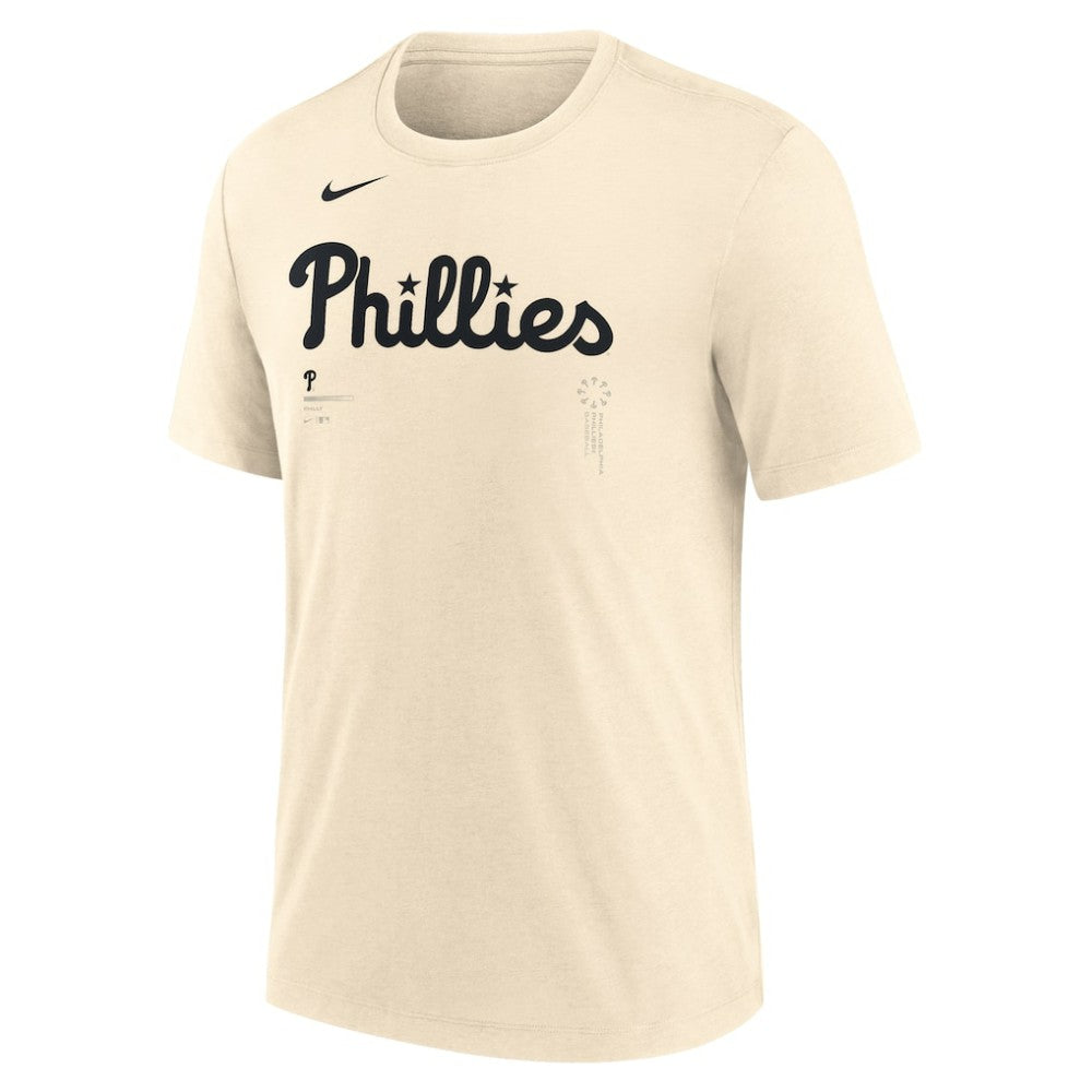 Philadelphia Phillies Nike Wordmark Tri-Blend T-Shirt | MLB Discount