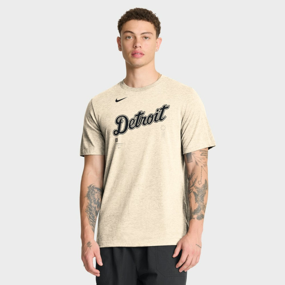 Detroit Tigers Nike Wordmark Tri-Blend T-Shirt | MLB Outlet