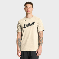 Detroit Tigers Nike Wordmark Tri-Blend T-Shirt | MLB Outlet