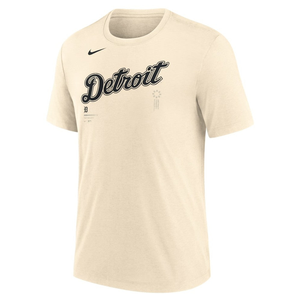 Detroit Tigers Nike Wordmark Tri-Blend T-Shirt | MLB Outlet