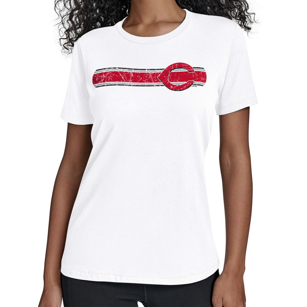 Cincinnati Reds Starter Women's Team Stripe T-Shirt | MLB Online