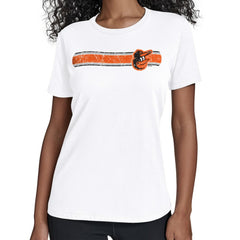 Baltimore Orioles Starter Women's Team Stripe T-Shirt | MLB Shop