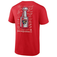 Florida Panthers Fanatics 2025 Stanley Cup Champions Signature Roster T-Shirt Sale