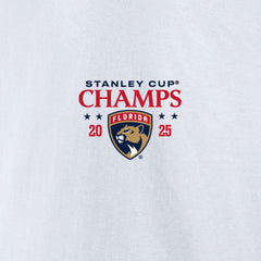 Florida Panthers Fanatics 2025 Stanley Cup Champions Jersey Roster T-Shirt On Sale