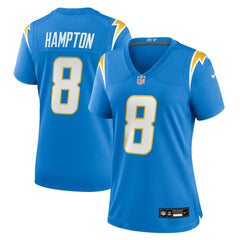 Los Angeles Chargers Nike Omarion Hampton  Women's Team Game Jersey