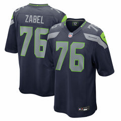 Seattle Seahawks Nike Grey Zabel  Team Game Jersey