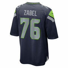 Seattle Seahawks Nike Grey Zabel  Team Game Jersey