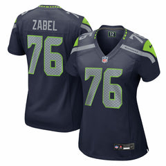 Seattle Seahawks Nike Grey Zabel  Women's Team Game Jersey