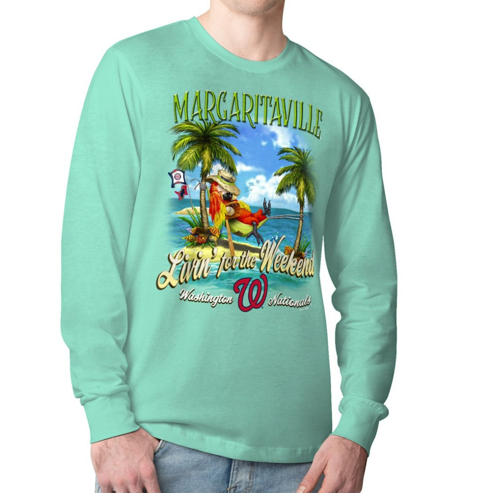Washington Nationals Margaritaville Livin' for the Weekend Long Sleeve T-Shirt | MLB For sale