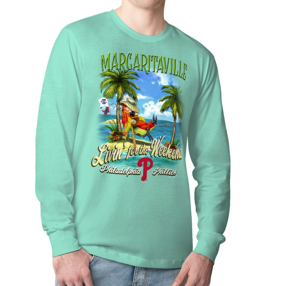 Philadelphia Phillies Margaritaville Livin' for the Weekend Long Sleeve T-Shirt | MLB US