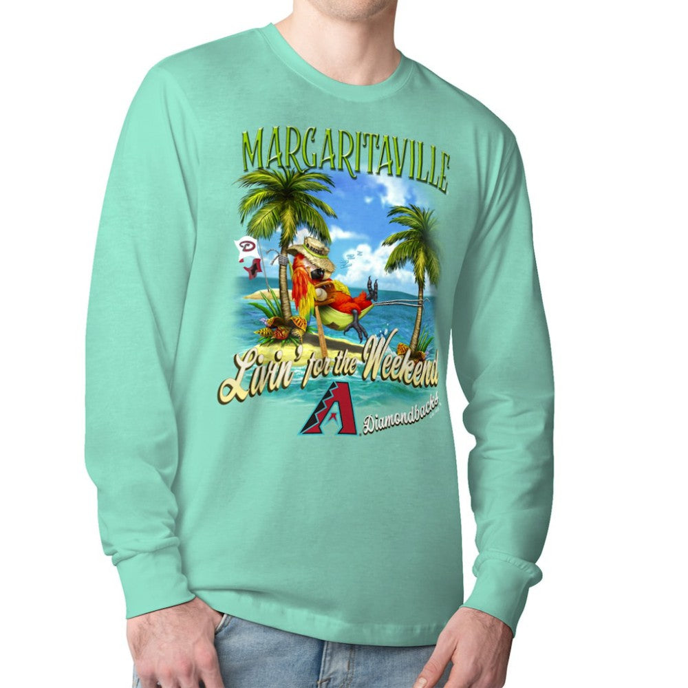 Arizona Diamondbacks Margaritaville Livin' for the Weekend Long Sleeve T-Shirt | MLB Shop