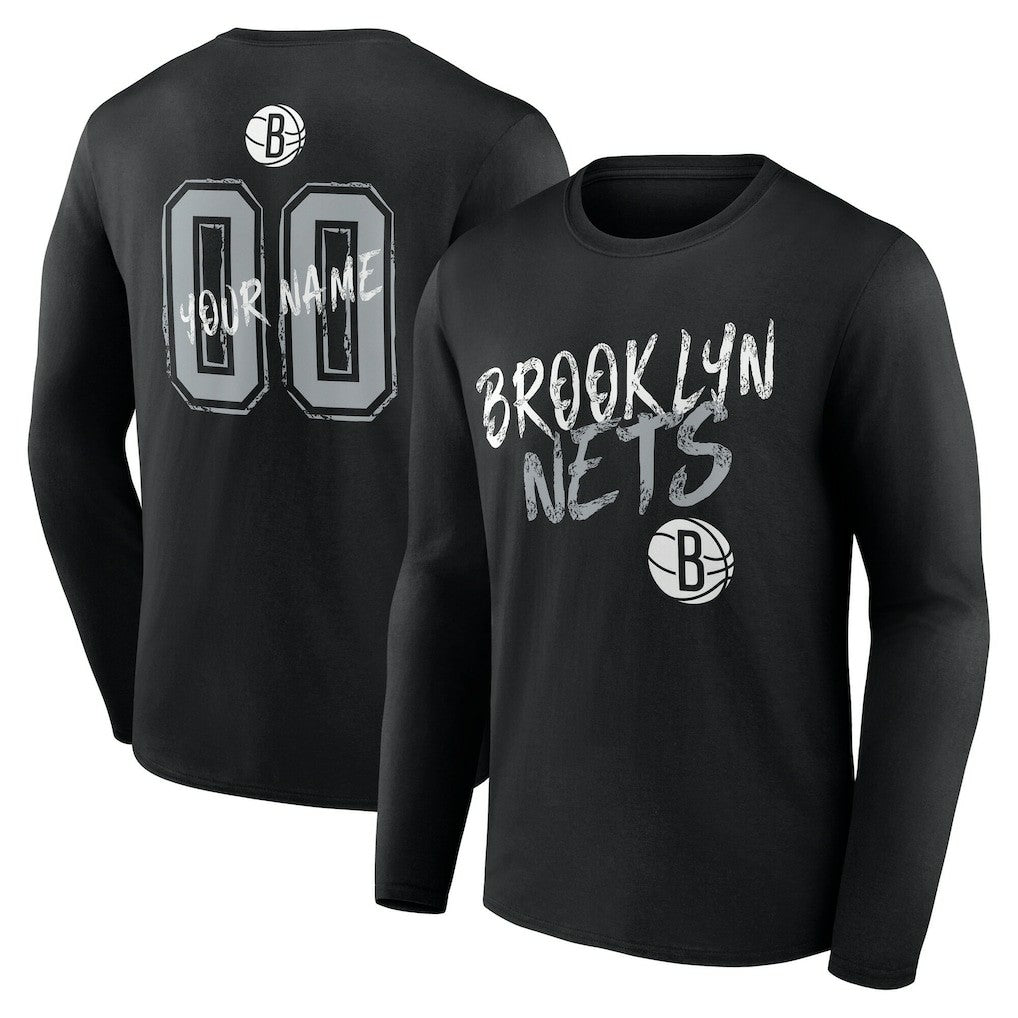 Brooklyn Nets Hustle Custom Long Sleeve T-Shirt Online