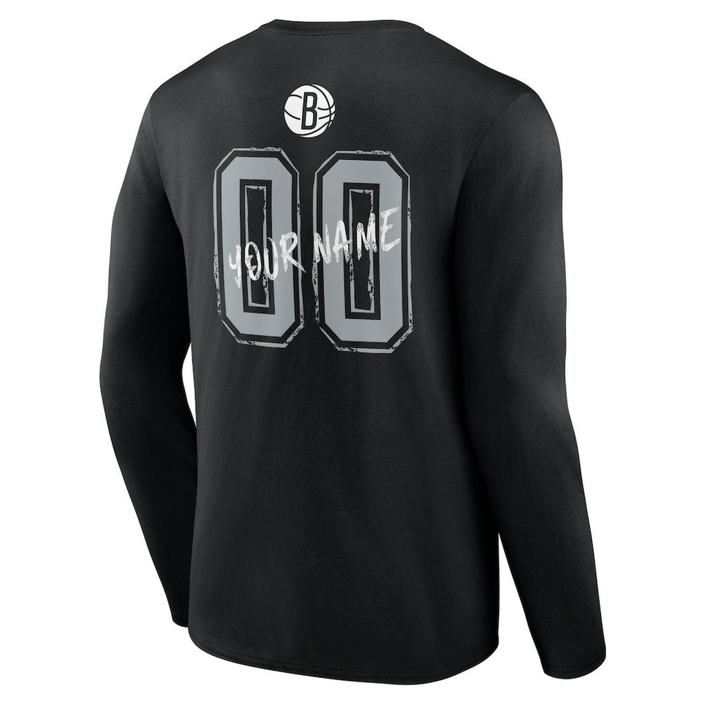 Brooklyn Nets Hustle Custom Long Sleeve T-Shirt Online