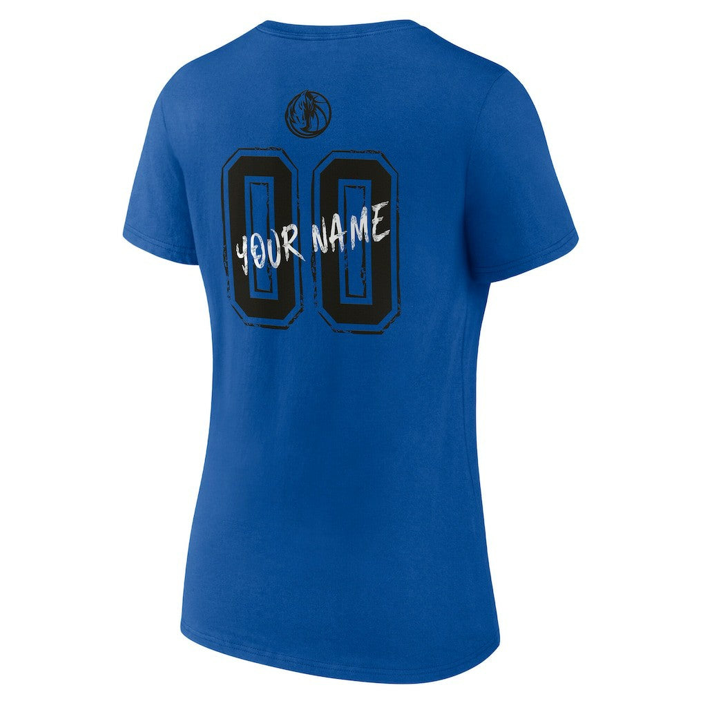 Dallas Mavericks Women's Hustle Custom V-Neck T-Shirt sale Outlet