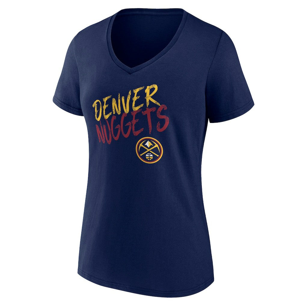 Denver Nuggets Women's Hustle Custom V-Neck T-Shirt sale For Sale