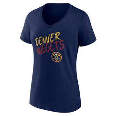Denver Nuggets Women's Hustle Custom V-Neck T-Shirt sale For Sale