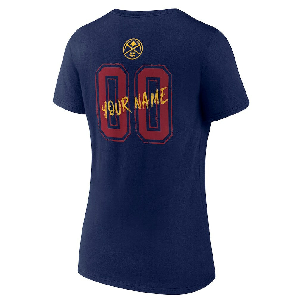 Denver Nuggets Women's Hustle Custom V-Neck T-Shirt sale For Sale