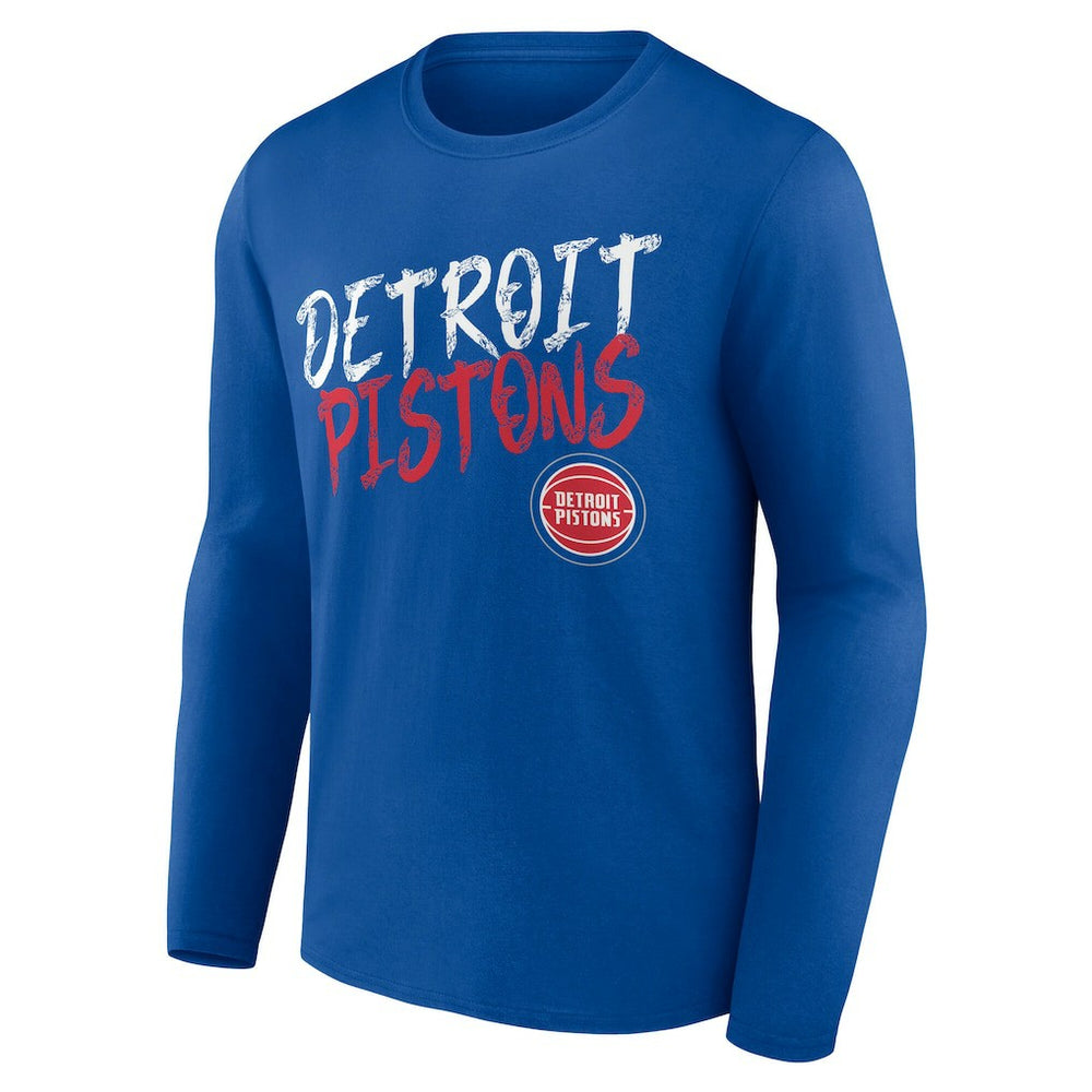 Detroit Pistons Hustle Custom Long Sleeve T-Shirt sale Outlet