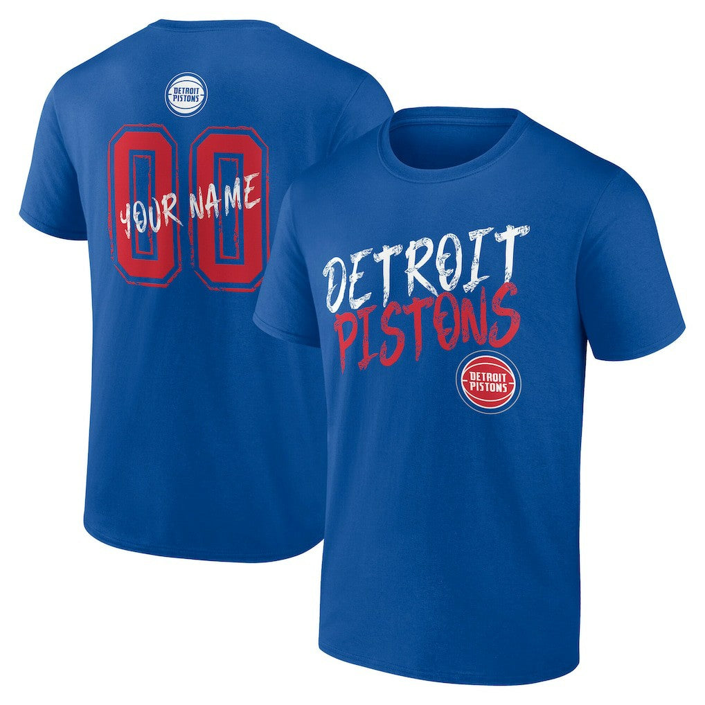 Detroit Pistons Hustle Custom T-Shirt sale On Sale
