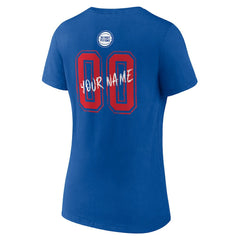 Detroit Pistons Women's Hustle Custom V-Neck T-Shirt sale New