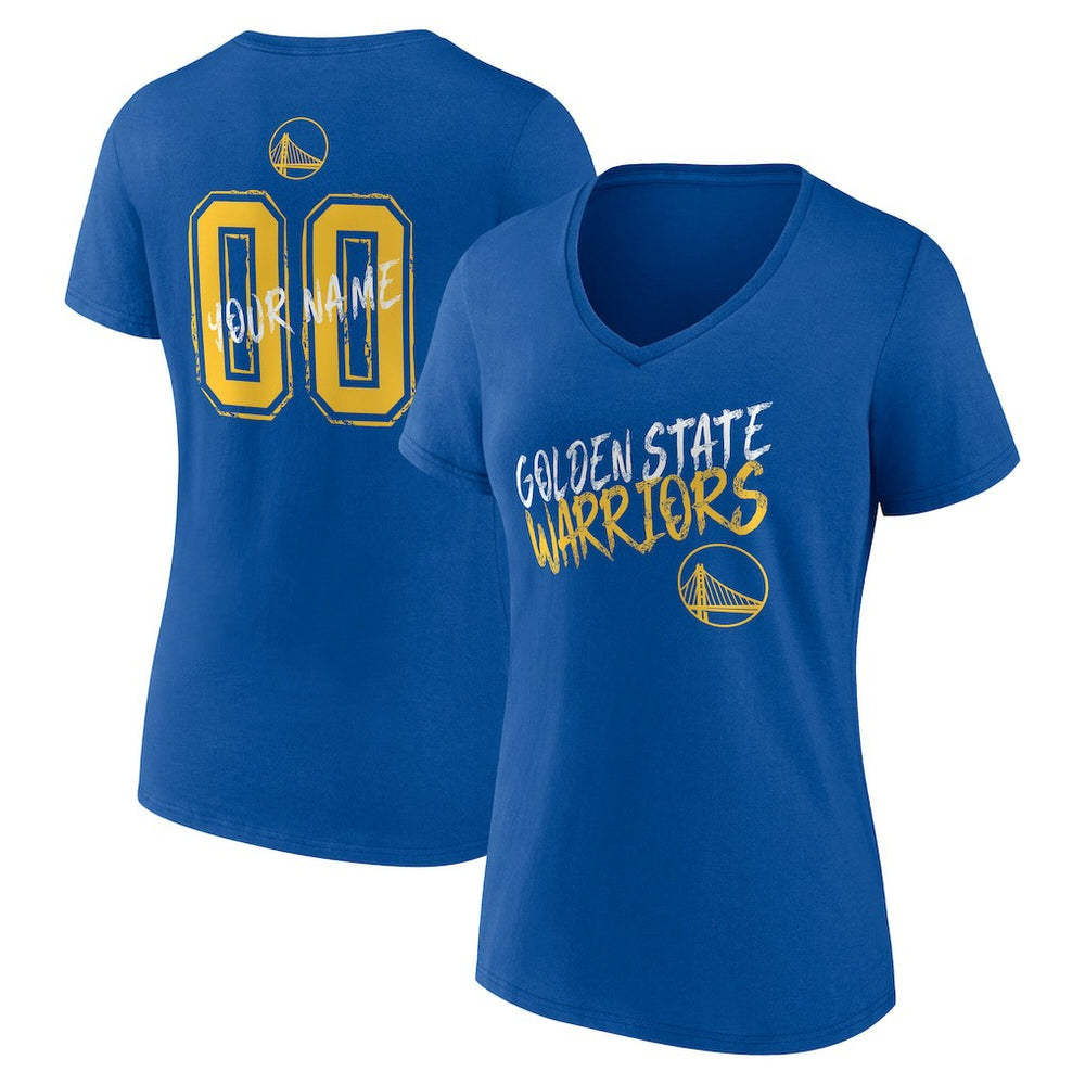 Golden State Warriors Women's Hustle Custom V-Neck T-Shirt sale Online