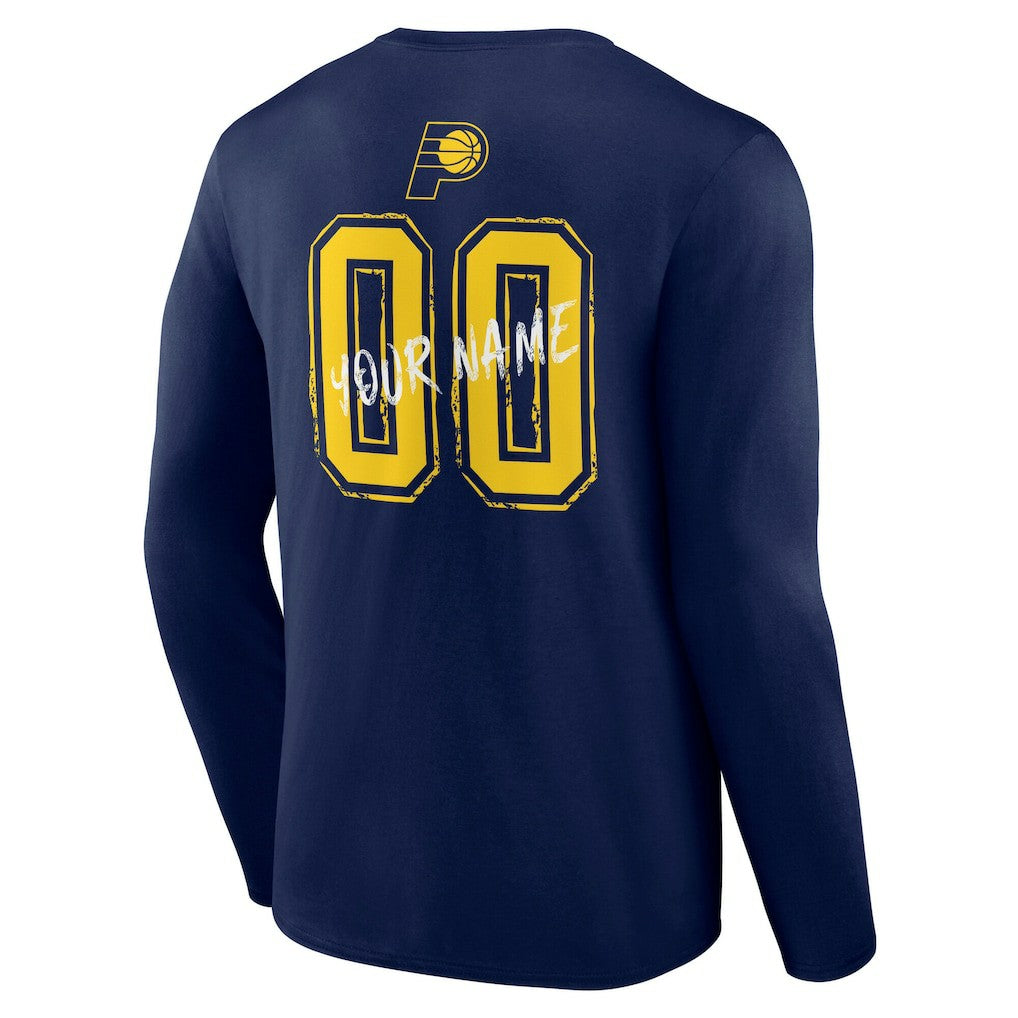 Indiana Pacers Hustle Custom Long Sleeve T-Shirt Discount