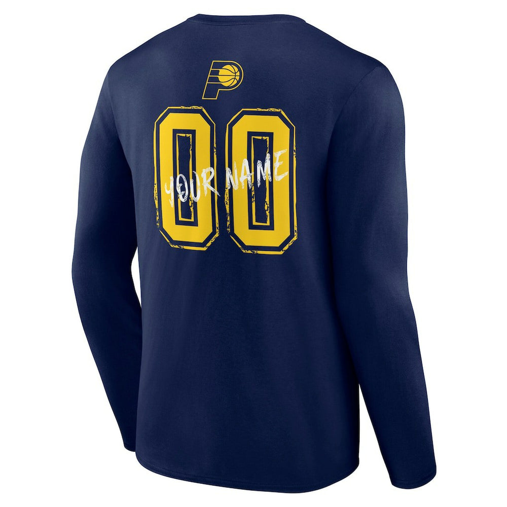 Indiana Pacers Hustle Custom Long Sleeve T-Shirt Discount