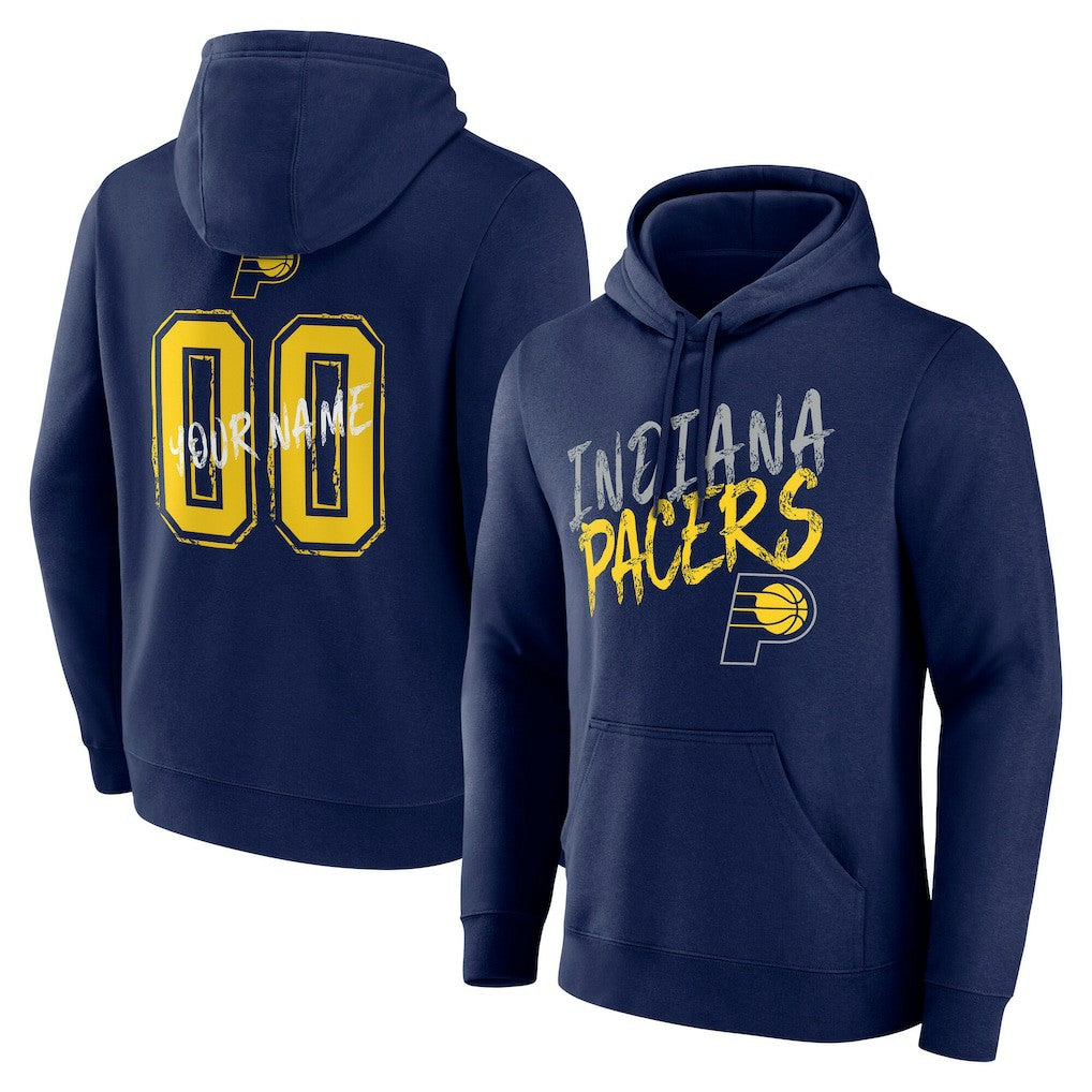 Indiana Pacers Hustle Custom Pullover Hoodie Discount
