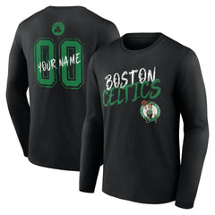 Boston Celtics Hustle Custom Long Sleeve T-Shirt On Sale