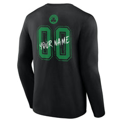 Boston Celtics Hustle Custom Long Sleeve T-Shirt On Sale