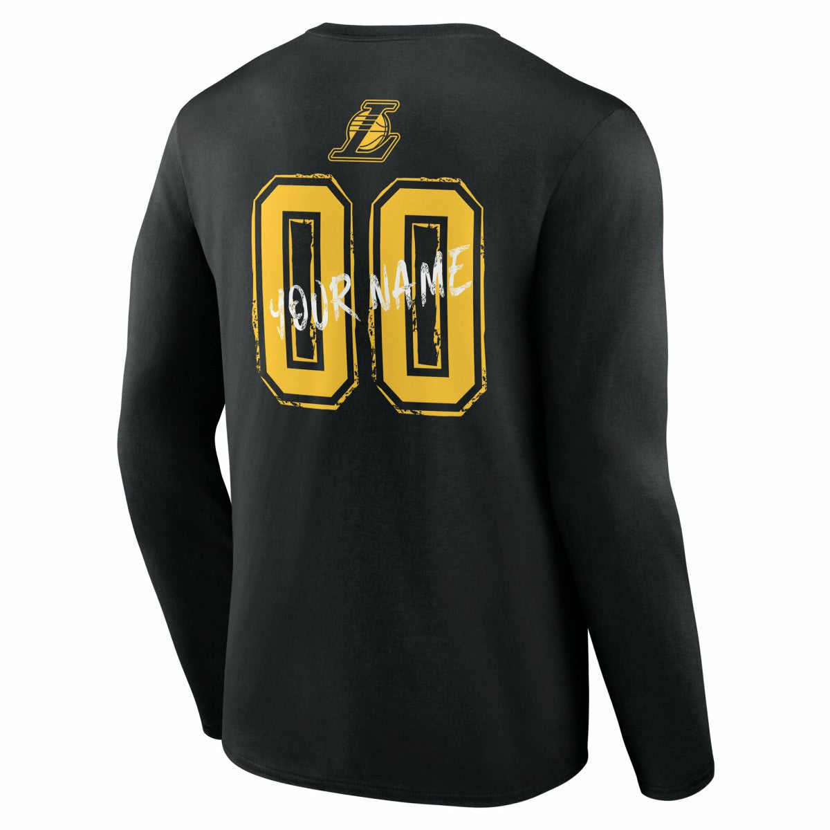 Los Angeles Lakers Hustle Custom Long Sleeve T-Shirt On Sale