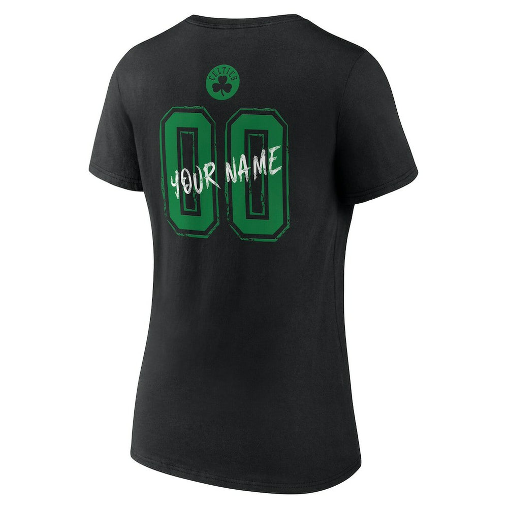 Boston Celtics Women's Hustle Custom V-Neck T-Shirt For Sale