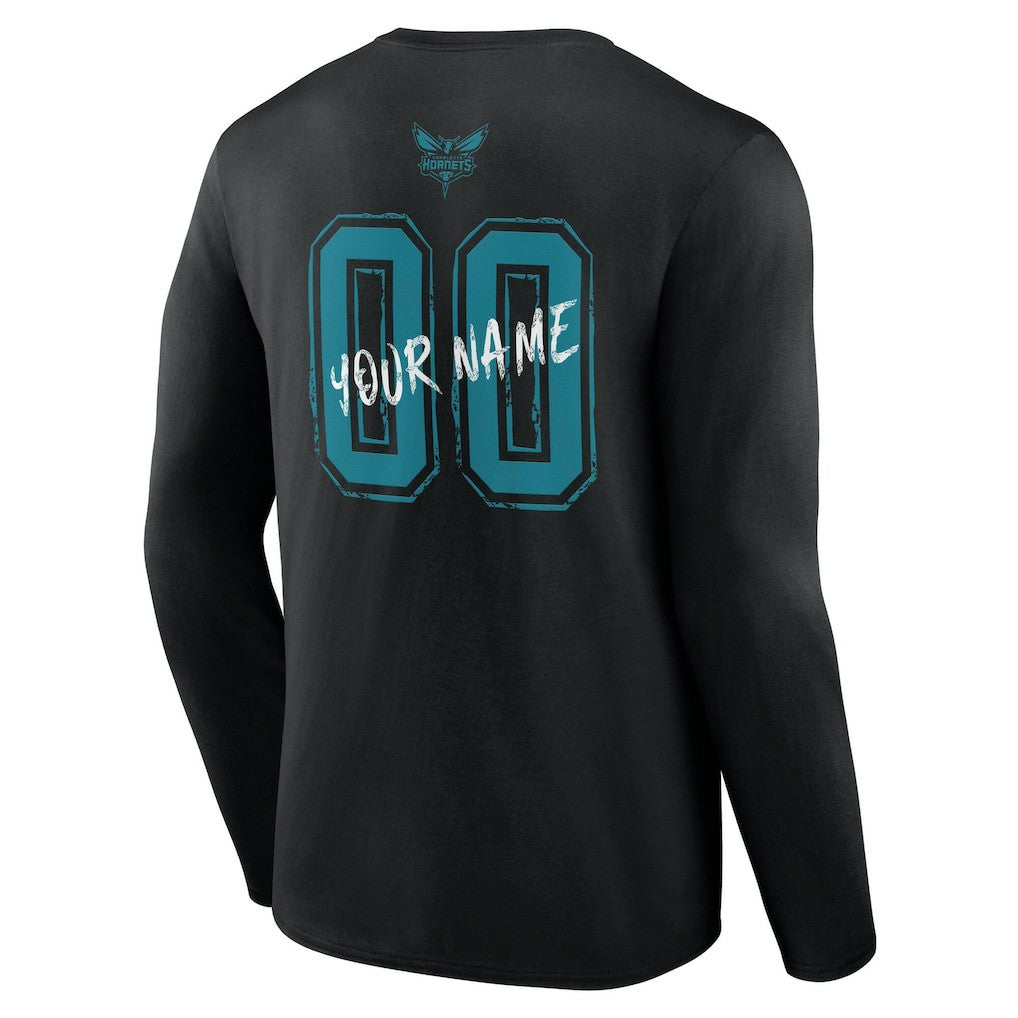Charlotte Hornets Hustle Custom Long Sleeve T-Shirt On Sale