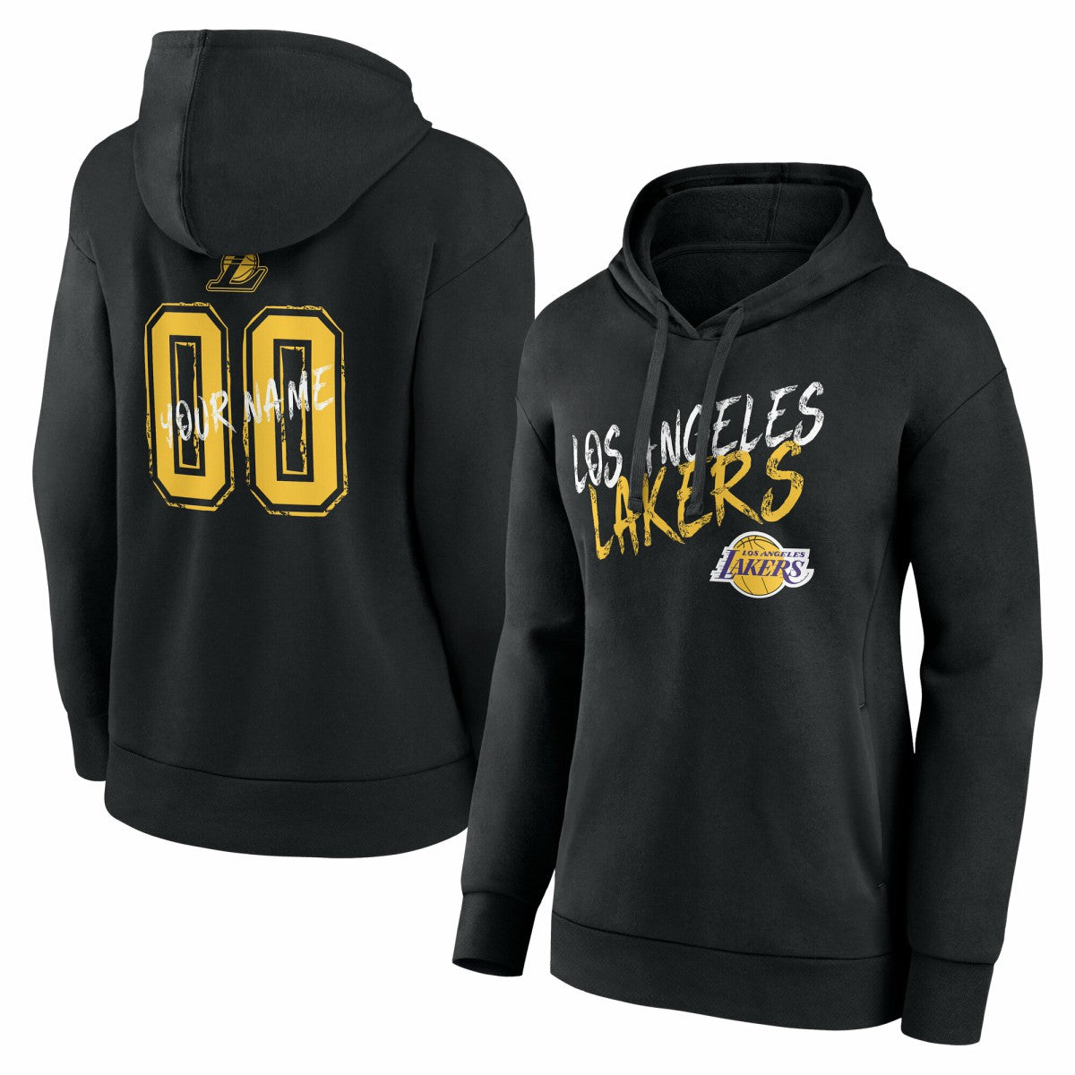 Los Angeles Lakers Women's Hustle Custom Pullover Hoodie Discount