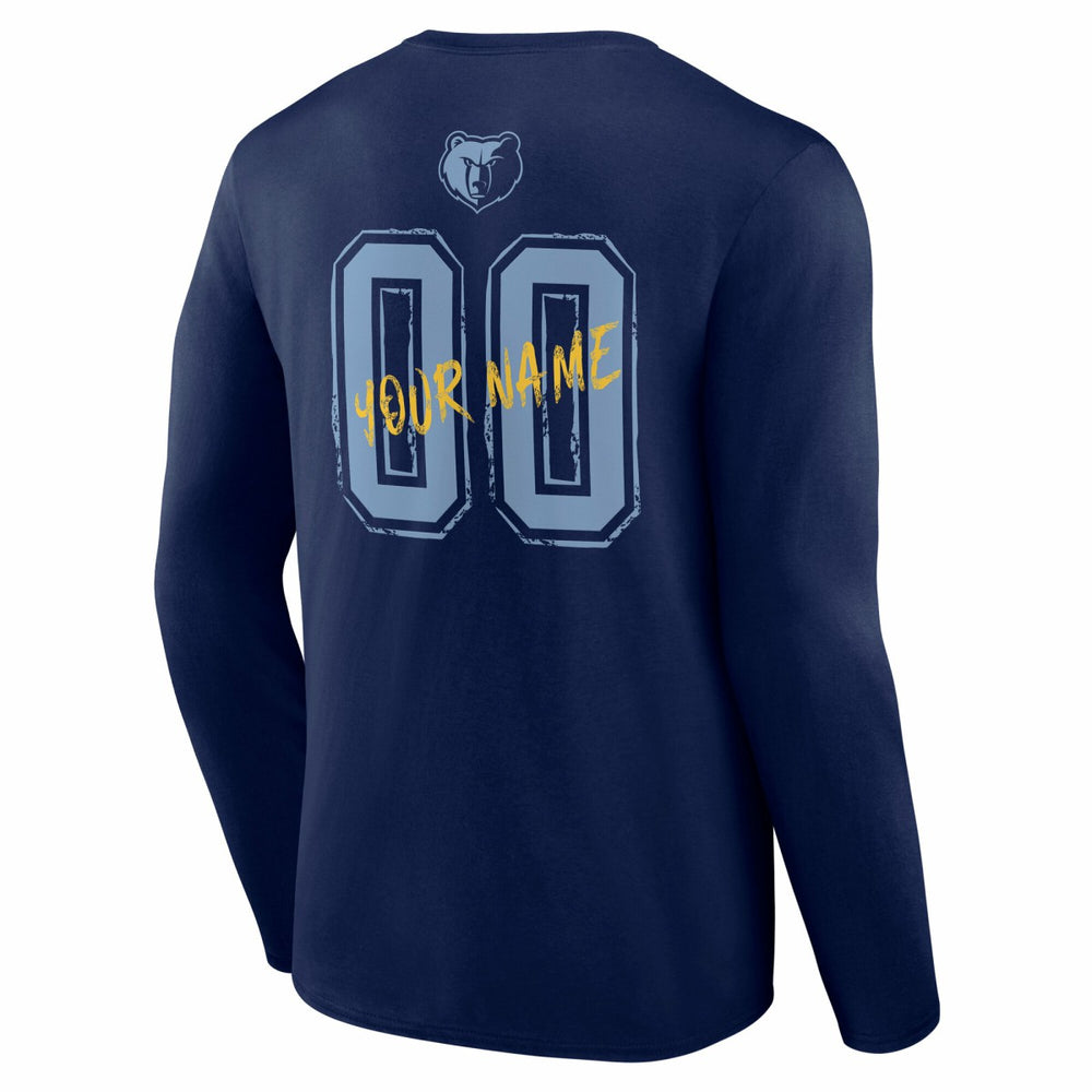 Memphis Grizzlies Hustle Custom Long Sleeve T-Shirt Outlet