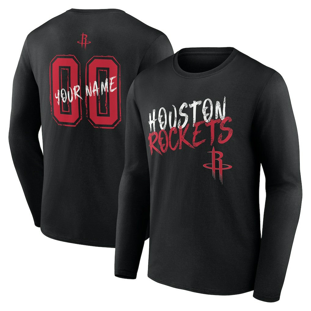 Houston Rockets Hustle Custom Long Sleeve T-Shirt For Sale