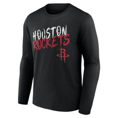 Houston Rockets Hustle Custom Long Sleeve T-Shirt For Sale