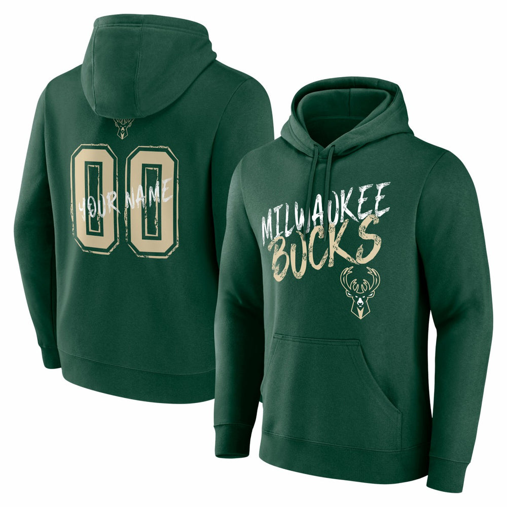 Milwaukee Bucks Hustle Custom Pullover Hoodie Online