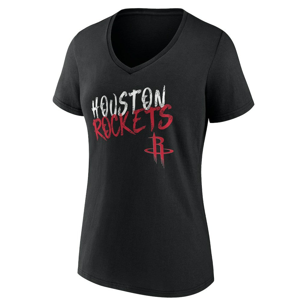 Houston Rockets Women's Hustle Custom V-Neck T-Shirt sale For Sale