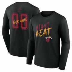 Miami Heat Hustle Custom Long Sleeve T-Shirt On Sale