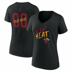 Miami Heat Women's Hustle Custom V-Neck T-Shirt Online