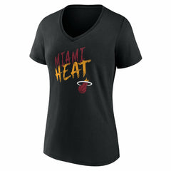 Miami Heat Women's Hustle Custom V-Neck T-Shirt Online