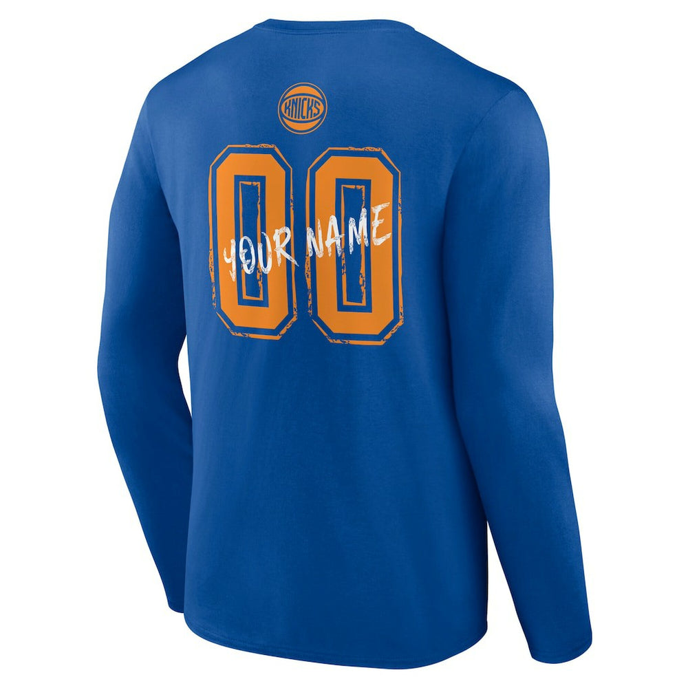 New York Knicks Hustle Custom Long Sleeve T-Shirt For Sale