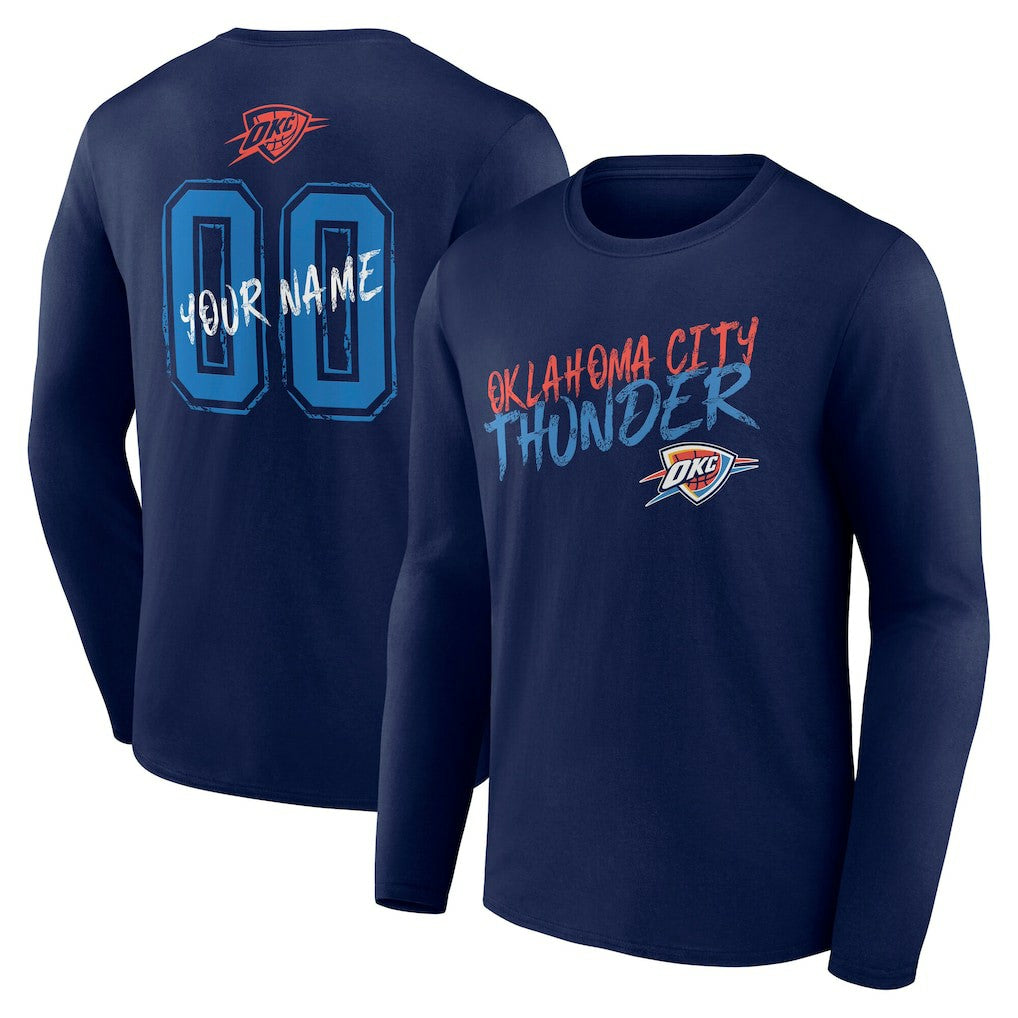 Oklahoma City Thunder Hustle Custom Long Sleeve T-Shirt Outlet