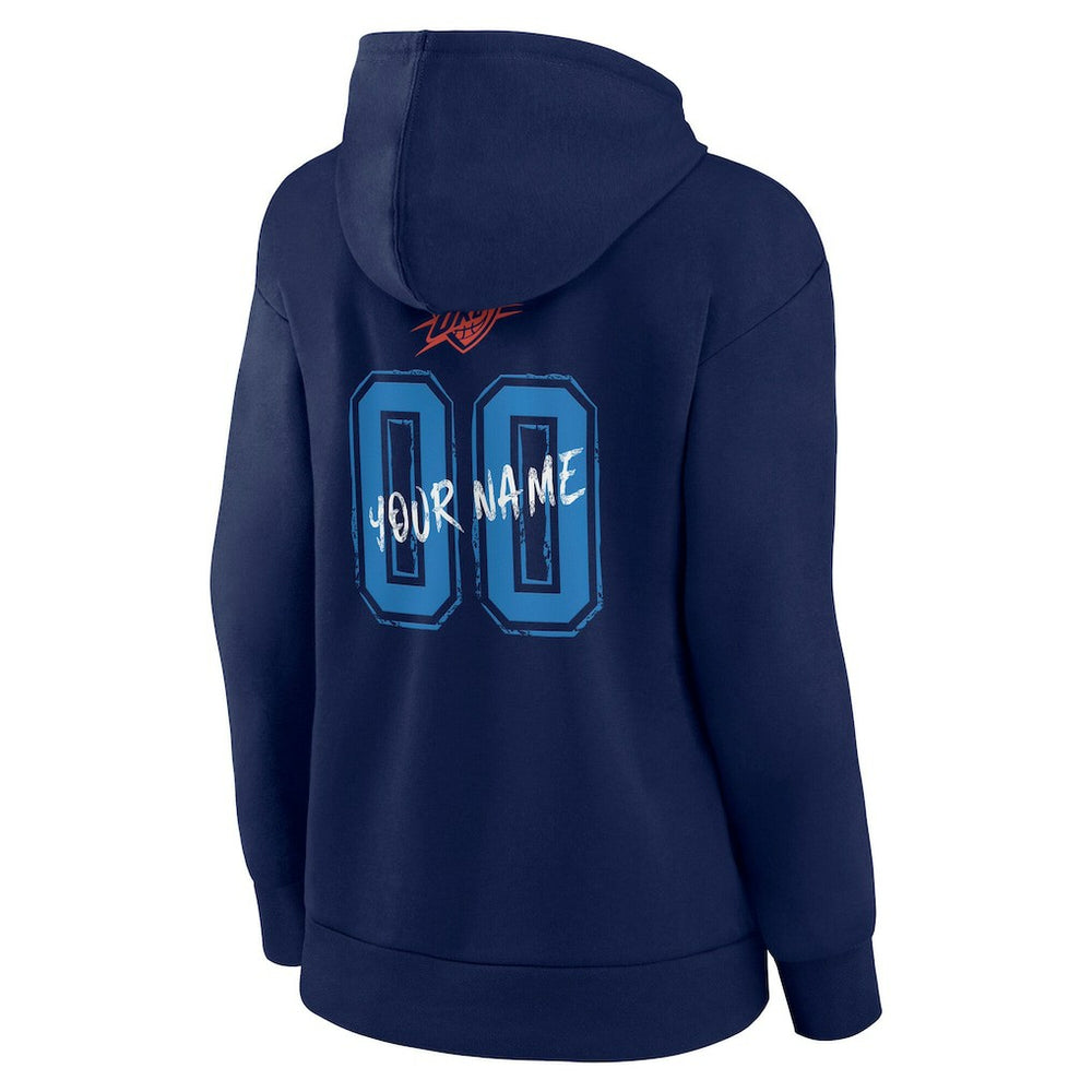 Oklahoma City Thunder Women's Hustle Custom Pullover Hoodie Discount