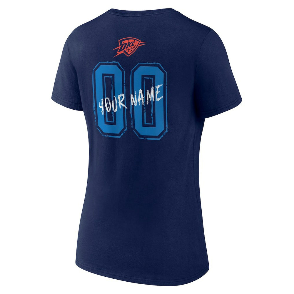 Oklahoma City Thunder Women's Hustle Custom V-Neck T-Shirt Online