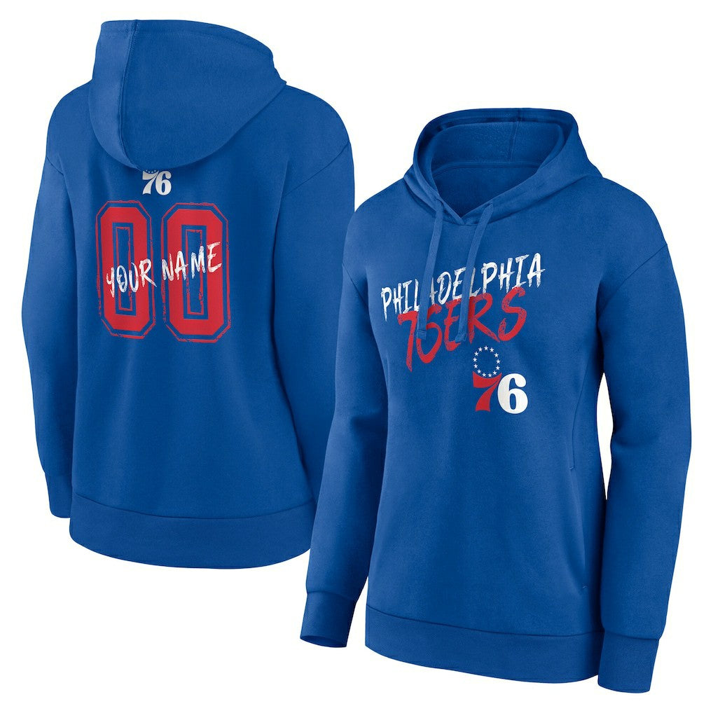 Philadelphia 76ers Women's Hustle Custom Pullover Hoodie Discount