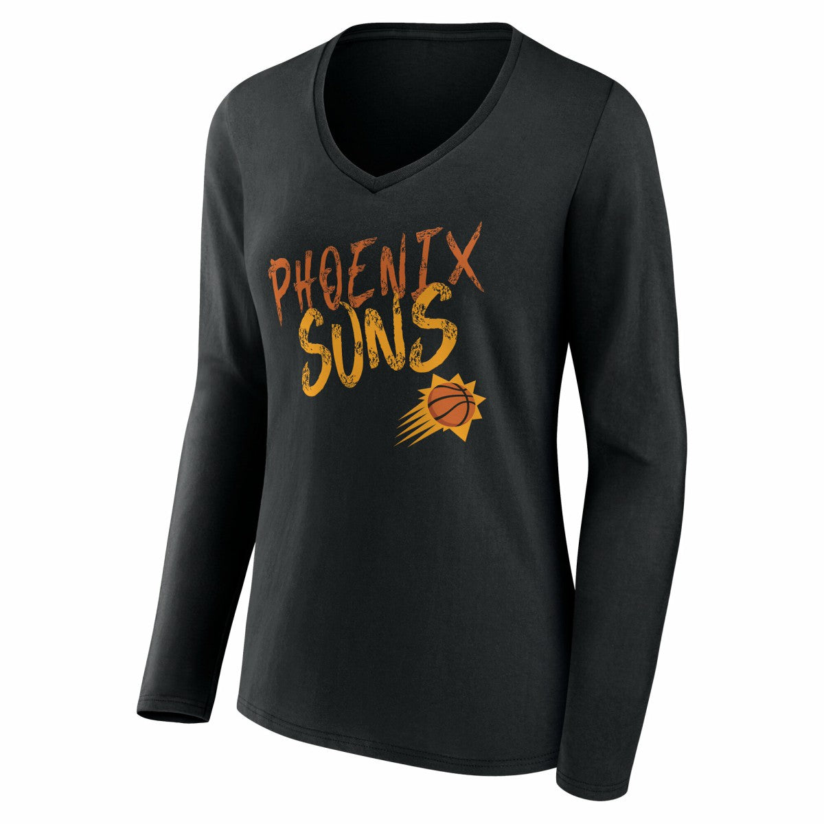 Phoenix Suns Women's Hustle Custom Long Sleeve V-Neck T-Shirt Outlet