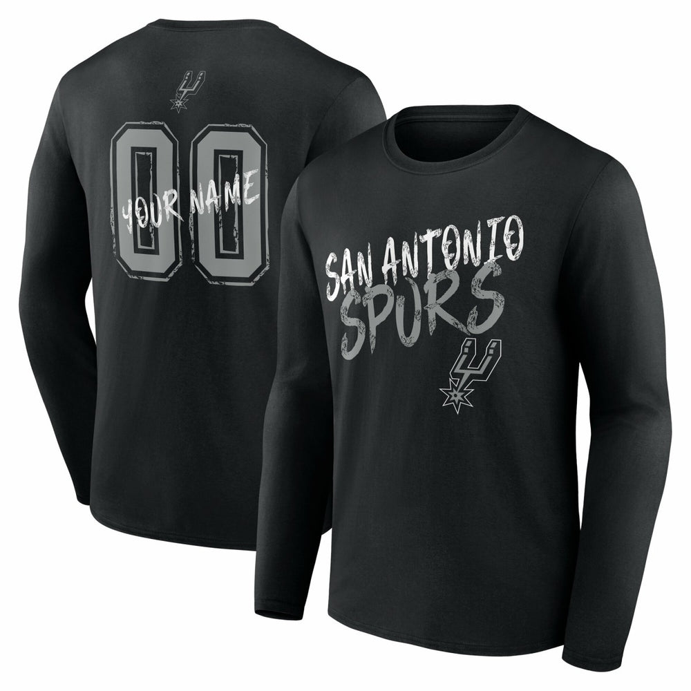 San Antonio Spurs Hustle Custom Long Sleeve T-Shirt On Sale